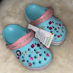 Custom Bling Crocs! Childrens size 9 NWT